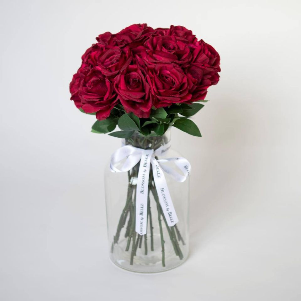 A Jar of Red Roses