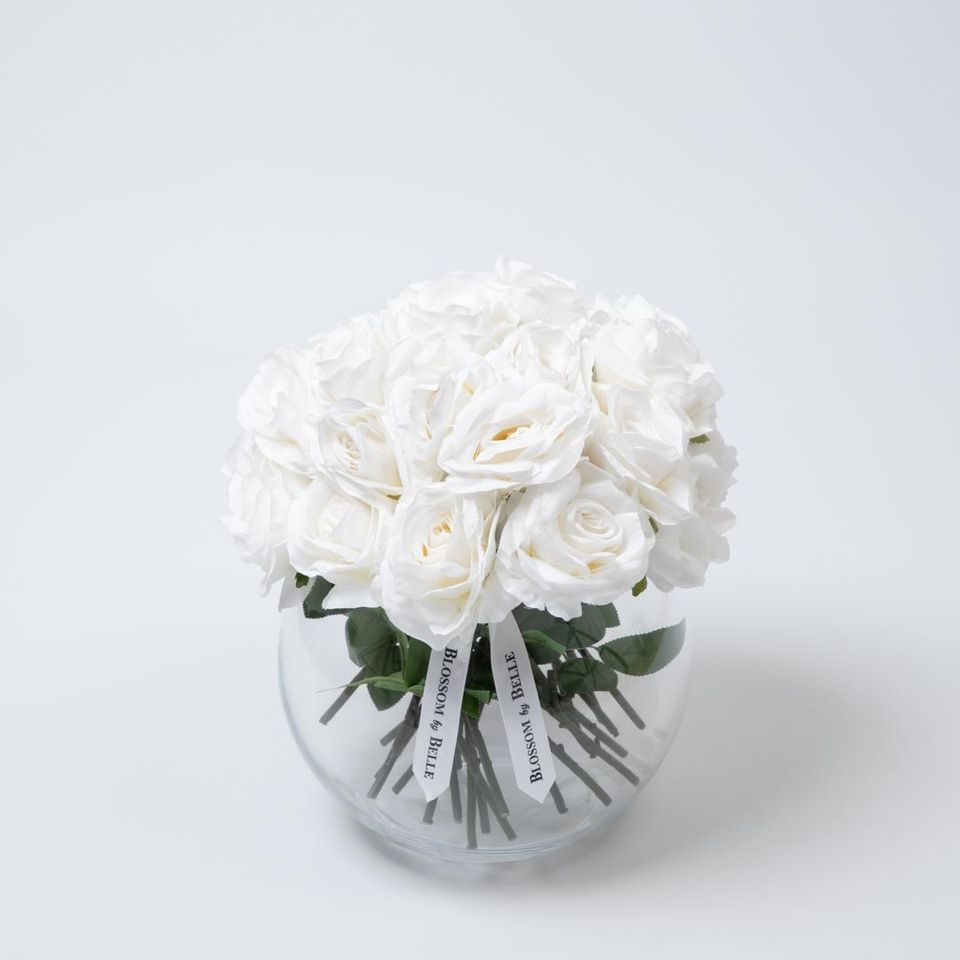 White Rose Bowl - Medium